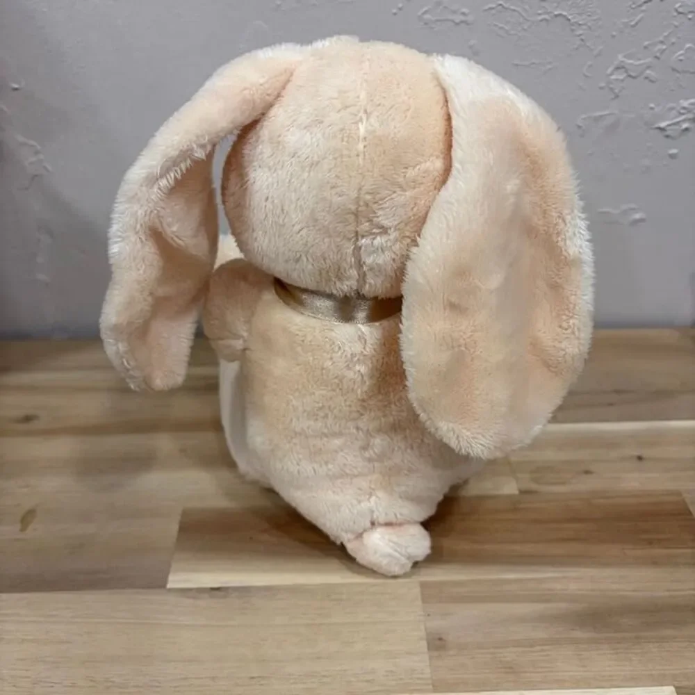 DAN DEE TAN Praying Rabbit Bunny Satin Bow Sitting Plush 8